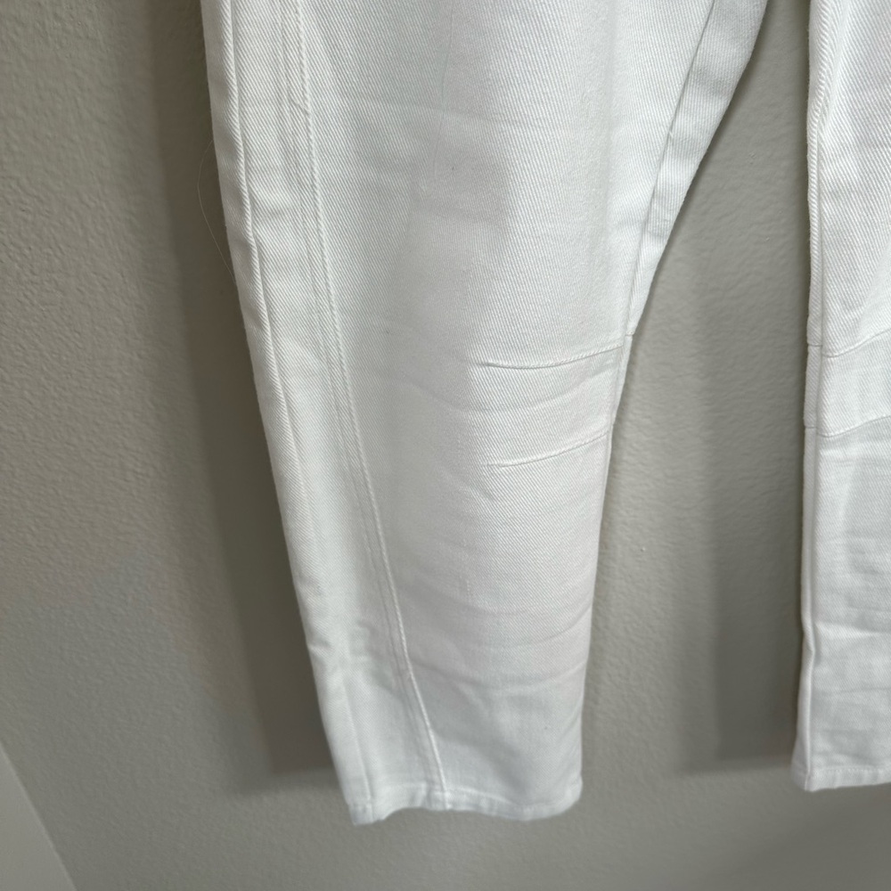 NWOT White Denim Barrel Pants - Picture 6 of 10